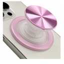 Magsafe Phone Grip, Magnetic Phone Grip Holder, Magnetic Collapsible Expandible Mobile Phone Grips Stand Holder for iPhone 17 16 15 14 13 12 Series, Pink