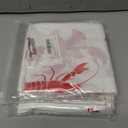 2 x Touman 3 Pieces Crawfish Tablecloth Birthday Party Lobster Table Covers White and Red Crawfish Table Cloth for Party Decoration Supplies, 108 x 54 Inches