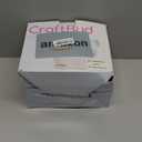 CraftBud Mini Sewing Machine for Beginners, Dual Speed Small Portable Sewing Machine for Kids and Adults with Extension Table, 48 Piece Gift Set Includes, Pedal, Projects Book, Light and More, White