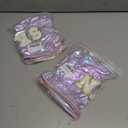 2 x Hiroyuki Iridescent Makeup Bag, 14 inches Cosmetic Bag, Large Capacity Travel Pouch (Skin, purple)