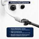 Jadaol Cat6 6ft 10 Pack Patch Cable, 10Gbps High-Speed Ethernet Patch Cables, Support Cat8/7 Network, 24AWG Pure Copper, RJ45 Gold-Plated Connectors, LAN Network Cable for Patch Panel to Switch, Black