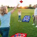 NZQXJXZ Cornhole Board Set with 8 Bean Bags 3x2 Ft Corn Hole Games Portable Cornhole Set for Indoor and Outdoor Ideal for Kids, Adults, Camping,Travel,Beach, Yard