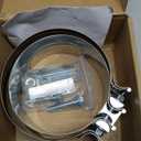 Exhaust Band Clamps 5" Lap Joint - Stainless Steel With 1 Block 2Pcs For 5" Od To 5" Id Exhaust Pipe, Muffler, Elbow And Exhaust Tubing Connection(2 Pack)