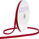 Mothers Day Ribbon Red Velvet Ribbon 3/8 Inch x 30 Yards, Nylon Vintage Red Velvet Ribbons for Gift Wrapping, Christmas Decoration, Bow Making, Sewing, Handmade Craft, Bouquet Packaging