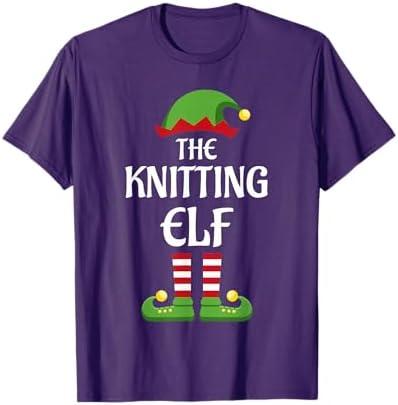 Knitting Elf Family Matching Group Christmas T-Shirt 3XL