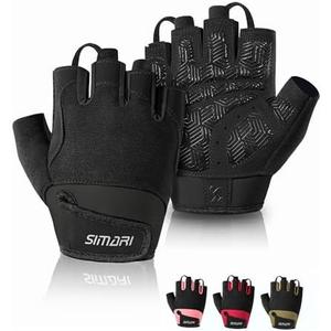 SIMARI Breathable Workout Gloves for Men & Women, Weight Lifting Gloves with Padded, Grip, Full Palm Protection, Gift for Gym Exercise, Cycling, Weightlifting Training, Fitness, Black, Pink, Size, S