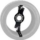 Wheel Fitment Tool and Simulator, Offset Measuring Mockup Tool, Fits 14-22 Inch Rim Diameters and 7-17 Inch Widths, 5-Lug Bolt Pattern