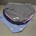 Fruit of the Loom Women's Eversoft Cotton Underwear Multipacks, Tag Free & Breathable, (Blue, XL)
