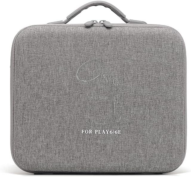 Hard Shell Storage Bag for XGIMI PLAY6/PLAY6E Projector Holder,Waterproof & Portable Carrying Case with Shoulder Strap (Grey)