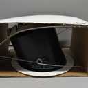 HALO 6 in. Black Recessed Lighting Sloped Ceiling White Trim with Baffle