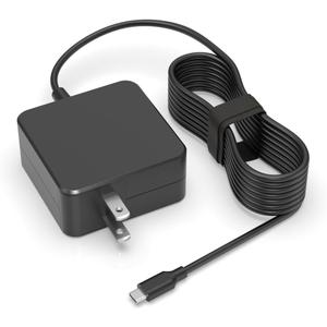 Charger Fit for Samsung Chromebook Laptop USB Type C - Compatible with Chromebook 4 4+ Plus XE310XBA XE350XBA XE513C24 XE520QAB XE521QAB W16-030N1A PA-1300-87