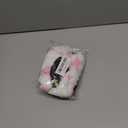 ALEMODR Pink Cow Print Plush Steering Wheel Cover Fluffy Winter Warm Universal 15 inch for Women Girls