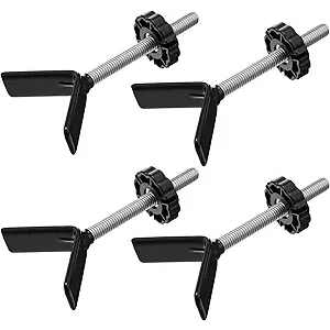 Otoolling 4 Pack Baby Gate Banister Adapter YSpindle Rods M8(8mm) for Pressure Mounted Baby and Pet Safety Stair Gates with Extra Long Wall Mounting Screws Rod Bolts