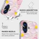 Magnetic for iPhone 16 Case Cute for Women Girls, Compatible with Magsafe,[Drop Protection] Slim Colorful Flowers Heart Oil Painting Girly Phone Case for iPhone 16