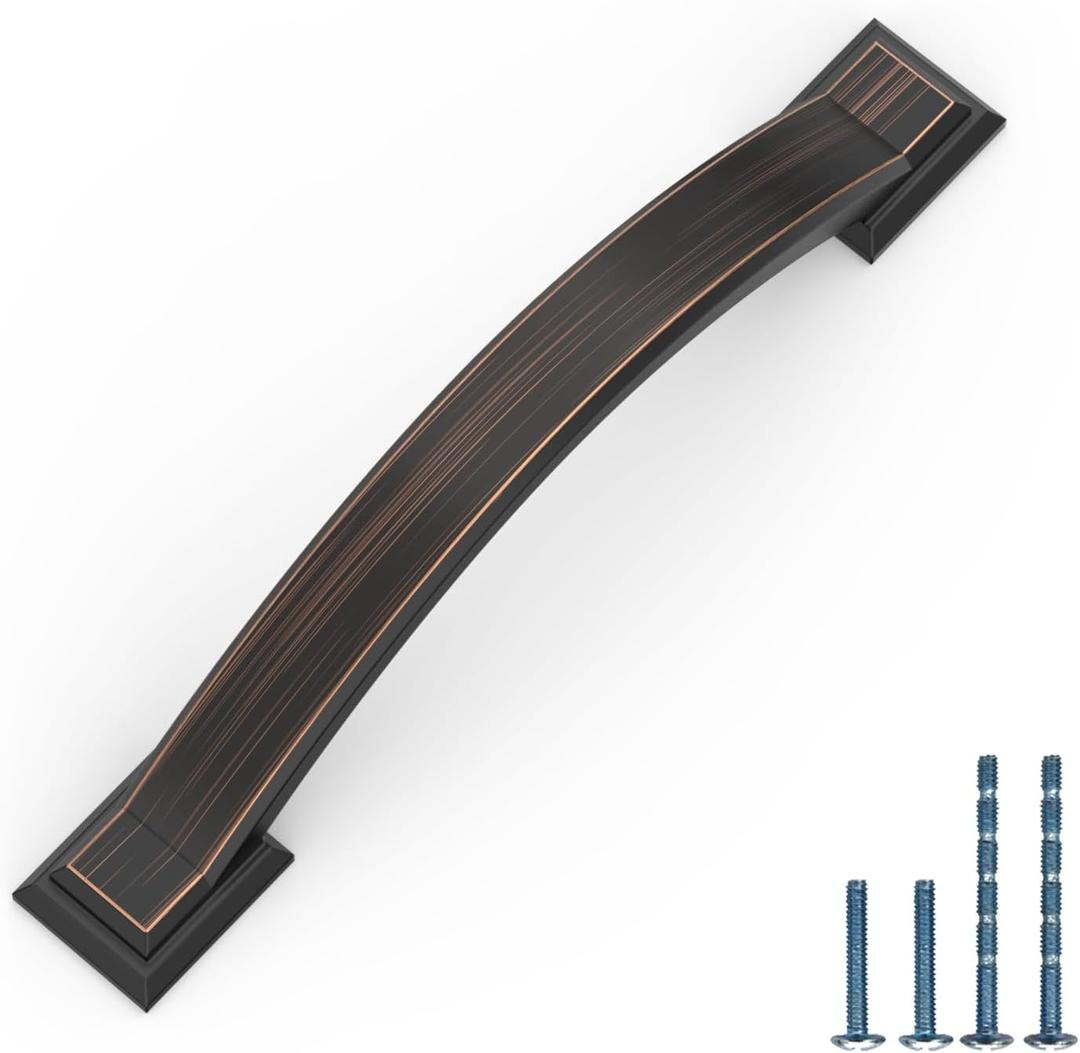 AOOTOCH 10 Pack 3.75 inch Cabinet Pulls Oil Rubbed Bronze Cabinet Handles Drawer Pulls for Kitchen Cabinet Cupboard