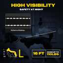 Fida Retractable Dog Leash, 16ft Heavy Duty Pet Walking Leash for Large Dog up to 110 lbs, Tangle Free. One-Hand Brake (Large, Green)