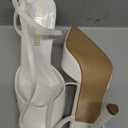 DREAM PAIRS High Heels for Women Closed Pointed Toe Dress Shoes for Women Ankle Strap Stiletto Heel Party Wedding Sexy Pump Shoes. 7.5, White