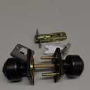 Haidms 6 Pack Matte Black Door Knobs Interior, Privacy Interior Door Knob for Bedroom or Bathroom Classic Black Round Doorknobs Hardware(Square Panel Interior Door Konbs)