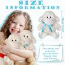 Poen 10 Pcs Lamb Stuffed Animal Sheep Plush Toys 11 Inch Little Lamb Plushy Cute Stuffed Animal Doll White Sheep Toys Huggable Toys Gift for Christmas Easter, Little Ones, Friends, Birthday, Gifts