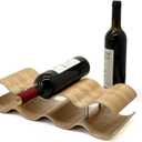 Wine Racks Countertop, 2-Tier Wooden Wine Rack Inserts for Cabinet, Bottle Holder Stand, 7 Bottles Freestanding Wine Storage Cabinet Shelf Organizer for Home Dcor, Bar and Pantry