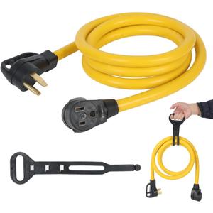 10FT NEMA 14-50P to 6-50R Welder Extension Cord, ZDHQLHJ 50Amp 4 Prong 14-50 Male Plug to 3 Prong 6-50 Female Receptacle, Generator Welder Dryer EV Charger Power Cord