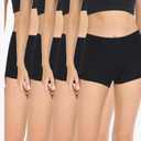 wirarpa Women's Boyshorts Panties Cotton Boxer Briefs for Ladies Underwear Shorts with Cotton Crotch 4 Pack 3XL