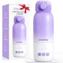 Portable Bottle Warmer for Travel - Large 12oz Capacity with Dual Heating Modes for Breast Milk & Water, Fast Heating Smart Temperature Control, Portable Milk Warmer Gifts for New Mom Purple