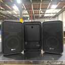 NBVOICE Professional Portable All-in-One Integrated 2-Way PA System Fixed Setup, Suitcase Design w/ 8-Channel Mixer, 2 Speaker Stands, Bluetooth, Mic for Performances, Presentations