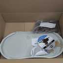 Elevated Pet Feeding Tray with Splash Guard & Non-Skid Feet, Raised Dog Bowl Stand 21 x 11 x 8.5 with Two Stainless Steel Bowls for Food & Water, Comfortable Mealtime for Dogs & Cats by PETMAKER