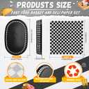 Uiifan 24 Pcs Food Baskets for Serving with 100 Deli Liners Fast Food Baskets 10.5 x 7 Inch Restaurant Serving Trays for Burger Chip Hot Dog Hamburger Bread Picnic(Black)