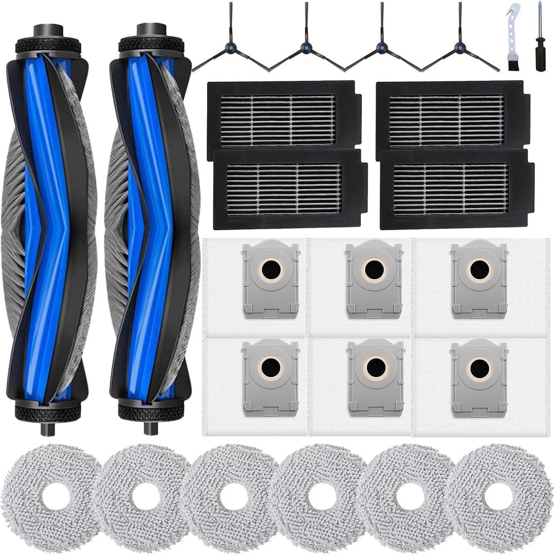 24 Pcs Accessories Kit for ECOVACS DEEBOT T50 Pro Omni /T50 Omni Vacuum