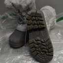 K KomForme Boys & Girls Snow Boots Insulated Fur Lined Warm Anti-Slip Waterproof Winter Boot (Toddler/Little Kid/Big Kid) Size 1