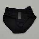 Tempt Me Women High Waisted Bikini Bottoms Full Coverage Swimsuit Bottoms Ruched Bathing Suit Bottom (Small, Black)