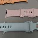 THWALK 6 Pack Bands Compatible with Apple Watch Band 38mm/40mm/41mm/42mm iWatch Silicone Band Ultra 2/Ultra SE Series 10 for Women Men (Cantaloupe/Grapefruit/Chalk Pink/Cream/Pistachio/Seafoam) M/L