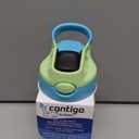 Contigo Aubrey Kids Water Bottle, 1-Pack, 14oz, Dinos & Sharks, Spill-Proof Lid, Dishwasher Safe, Blue & Green