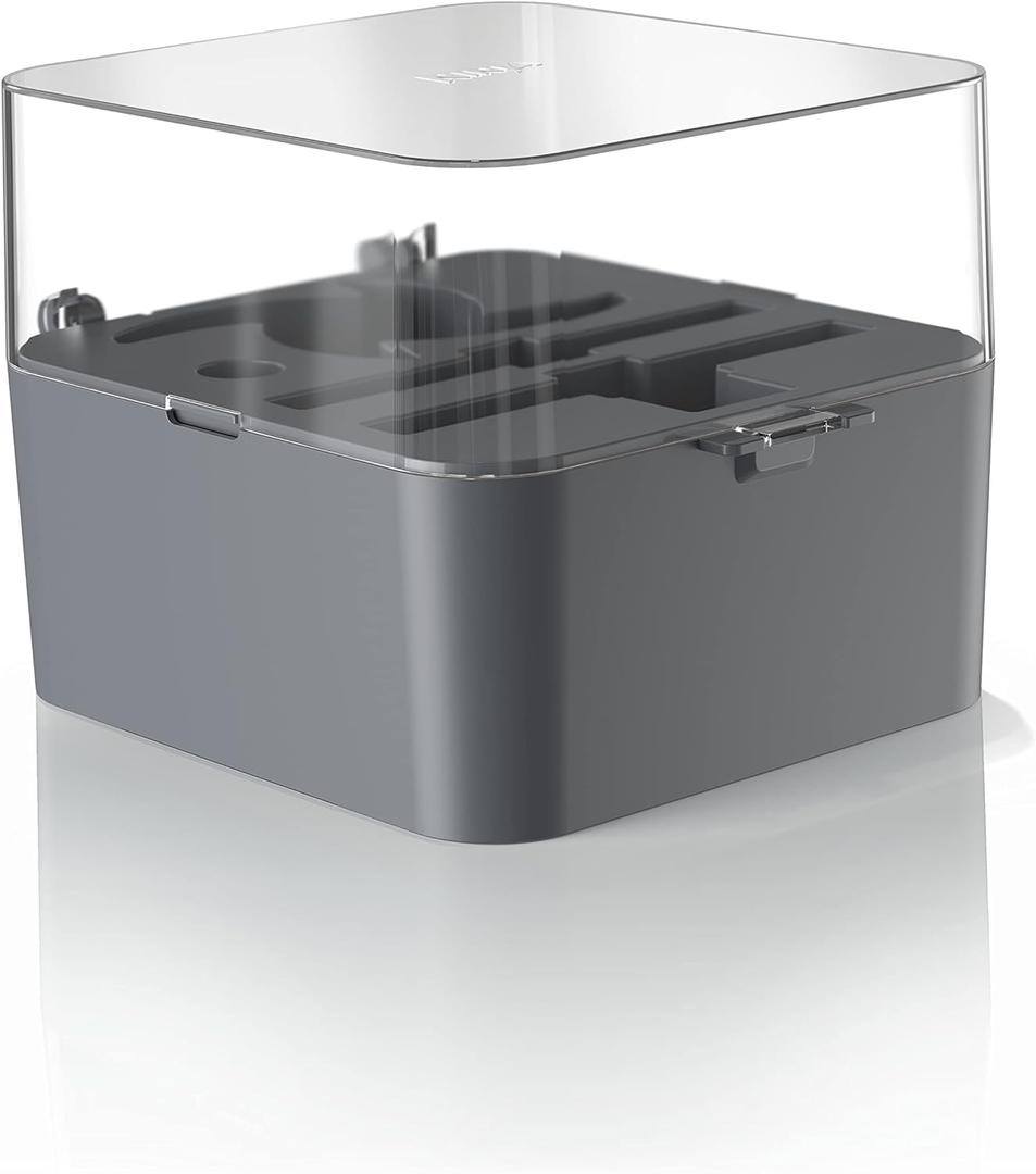 Ninja Professional XL Food Processor Discs, Dough Blade, and Spindle Storage Box, Compatible with NF701, Gray, XSKNF70SBX