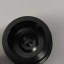 Dewhel Billet Turbo Resonator Plug Cover Cap For Chevy 2004.5-2010 Duramax Diesel LBZ LLY LMM (Black) 