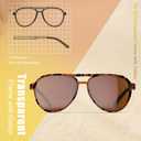 Lightweight TAC Polarized Tinted Classic Vintage Retro 70s Sunglasses, TR-90 Frame for Women Men, UV 400 Protection