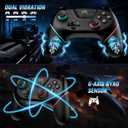 VidPPluing 2 Pack Switch Controllers with Charging Dock, Wireless Switch 2 Controller for Switch/2/Lite/OLED, Switch Pro Controller with Motion Sensor/Vibration/Turbo/Wakeup/Charging Cable