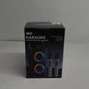 Bluetooth Speaker with 2 Rechargeable Wireless Microphone - Portable Party Speaker with Colorful Lights - Floorstanding Speakers Support TWS/AUX/USB/TF Card Ideal for Party,Home,Camping