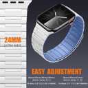 SNBLK Magnetic Watchband Compatible with Apple Watch for Men 44mm 45mm 46mm 49mm 42mm 41mm 40mm 38mm Women, Silicone Sport Strong Magnet Strap for iWatch Series 11 Ultra 3 Ultra 2 Se 10 9 8 7 6 5 4 1