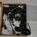 2W Solar Panel for Security Camera Outdoor, USB/USB-C Charger with IP65 Waterproof, 360 Adjustable Mount & 7.2ft Cable, Compatible with Rechargeable Battery Cameras (4 Pack, Black)