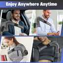 Cordless Shoulder Heating Pad with Massage, Heated Shoulder Wrap for Pain Relief, Heated Shoulder Brace Shoulder Massager for Frozen Shoulder Relief Rotator Cuff, Grey