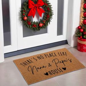 Tinideya Nana Papa Welcome Doormat for Mothers Day Grandma Grandparents Gifts, Gigi Mimi's Gifts from Grandkids Granddaughter for Modern Farmhouse Mat Decor(Nana Papa,29 x 17 Inch)