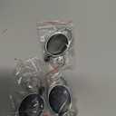 Teskyer Badge Reel, 5 Pack Retractable Badge Holders with Carabiner Belt Clip and Key Ring for ID Card Holder and Keychain (Black)