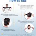 NOIKO Anti Snoring Chin Strap Adjustable, High Elasticity Traceless Chin Strap for Sleeping, Effective Anti Snoring Device, Snore Stopper Breathable and Durable for Adult (Black, M)