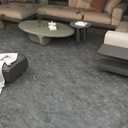 BOMENG 24"x591" Marble Peel and Stick Flooring Roll Vinyl Floor Tiles Waterproof Stick on Flooring Matte PVC Floor Contact Paper for Floors Dark Grey Vinyl Laminate Flooring for Kitchen Bathroom