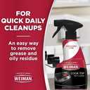 Weiman 2-Pack Cooktop Cleaning Spray & Microfiber Cloth Cooktop & Oven Cleaner for Streak & Residue Free - Non-Abrasive Degreaser Safe for Glass & Ceramic