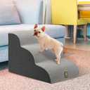 Pet Steps Dog Stairs for Sofa Couch and Bed High Density Sponge Pet Ramp with Removable Washable Cover Non-Slip Base Stable Dog Steps 15.7" H