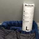 Bedsure Orthopedic Dog Beds Large Sized Dog - Washable Large Dog Cat Bed Waterproof, Comfort Dogs Couch Sofa with Washable Removable Cover, Pet Bed with Nonskid Bottom, Blue Navy, 35"